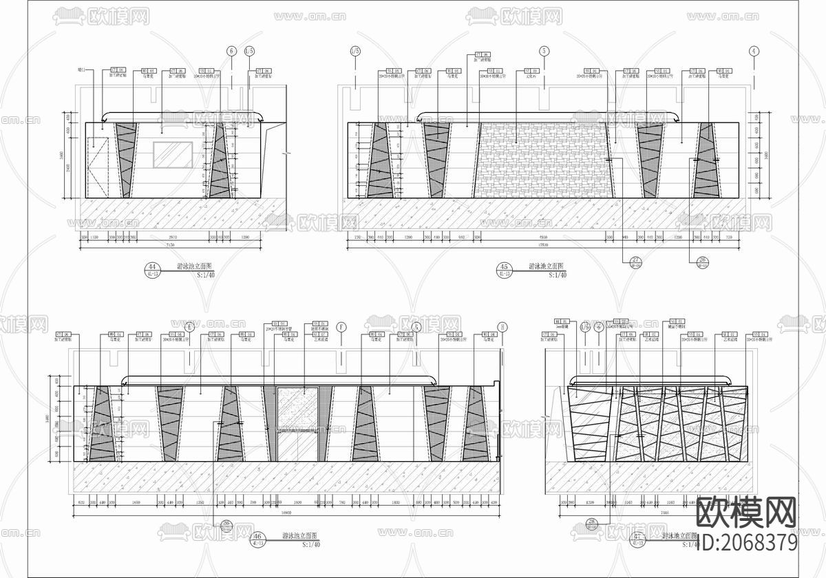 培训中心cad平面图下载（渲染图5）