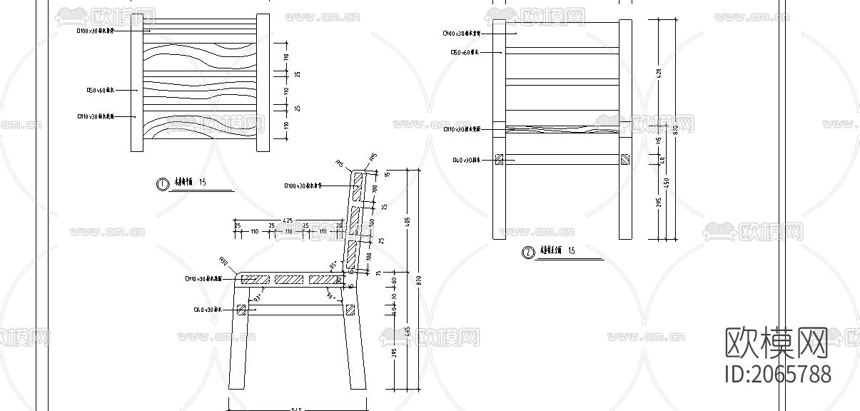 木家具节点大样图下载（渲染图1）