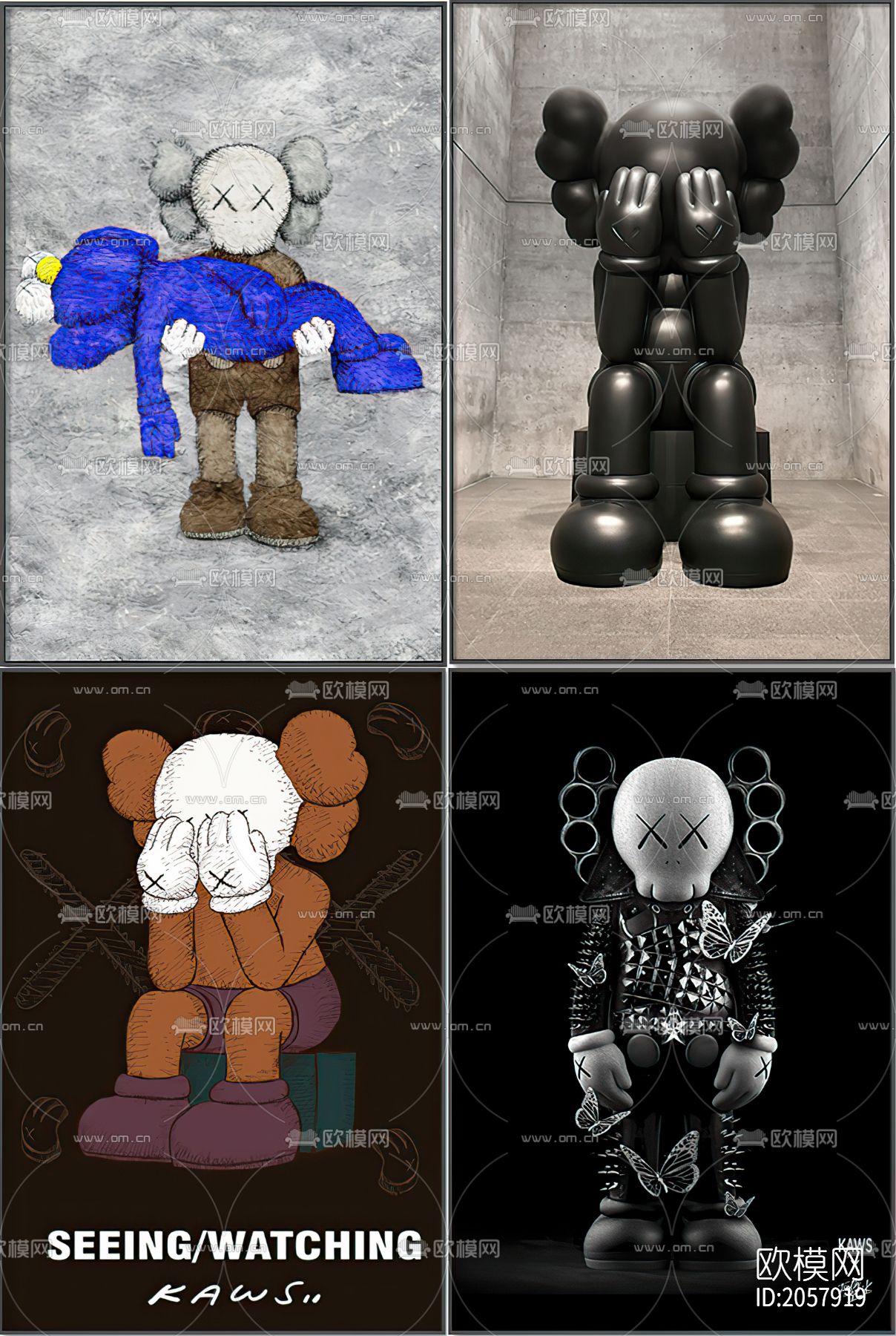 kaws抽象挂画下载