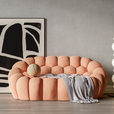 现代网红多人沙发su模型