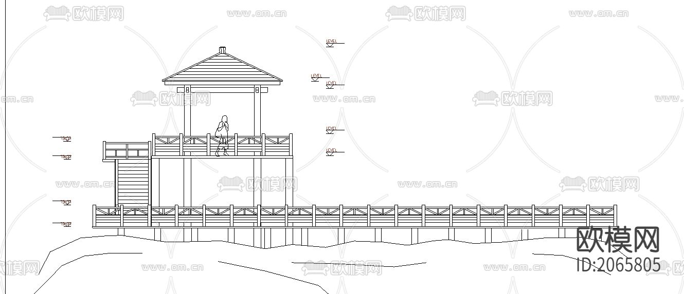兰溪道路平台CAD施工图下载（渲染图1）
