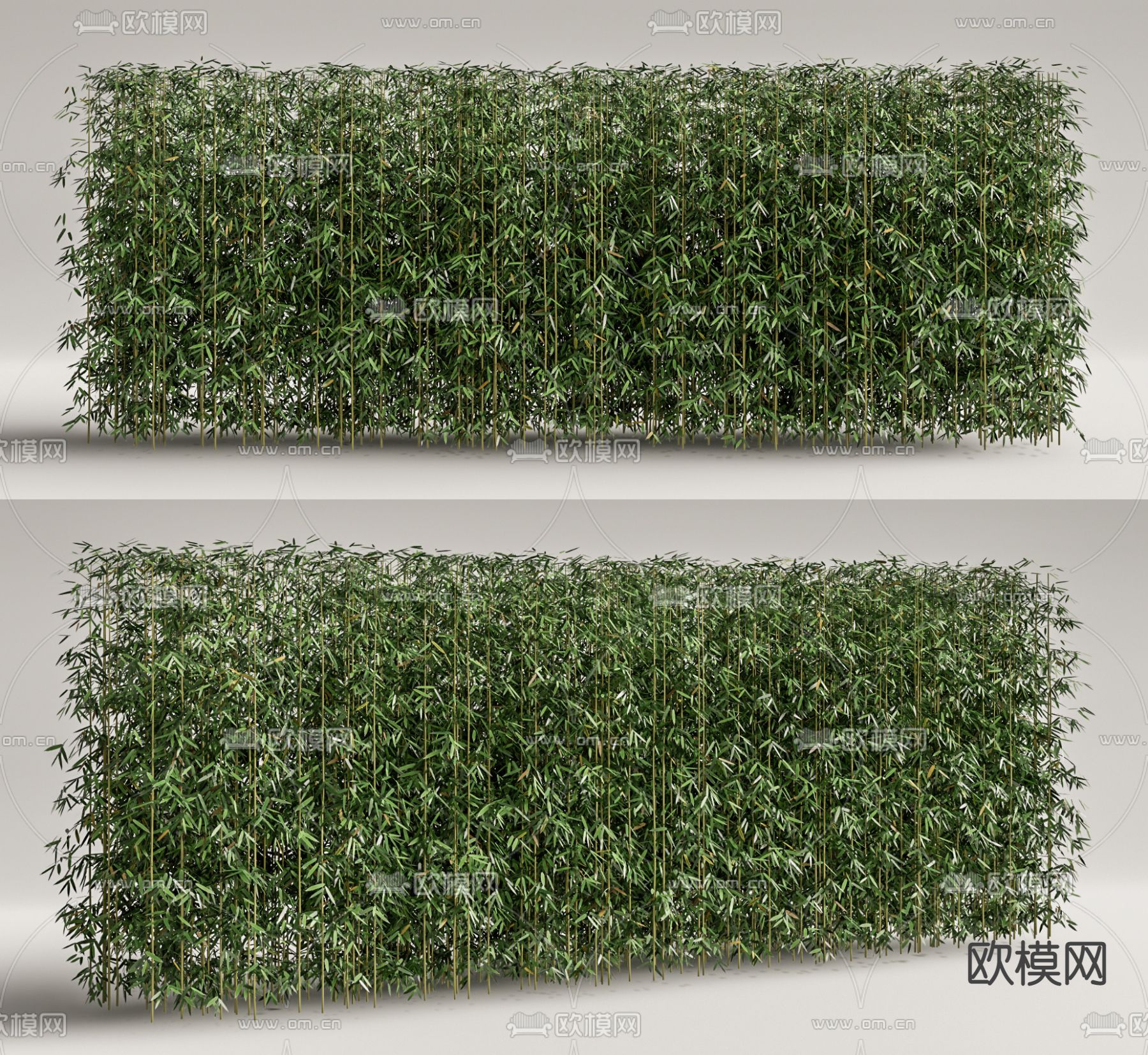 现代竹子su模型下载（渲染图1）