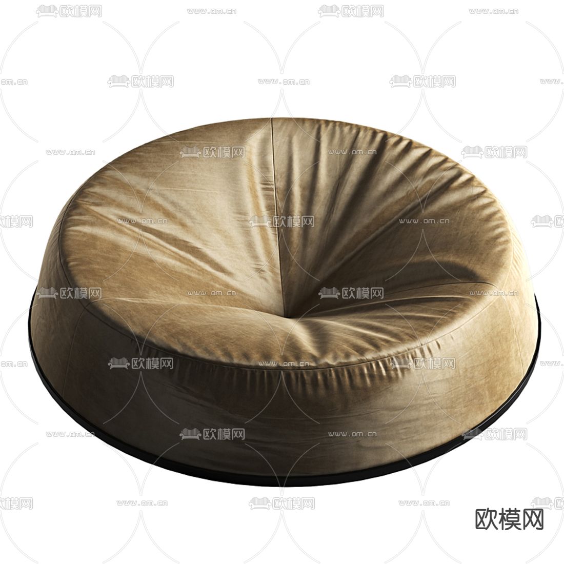 现代布艺懒人沙发3d模型下载（渲染图3）