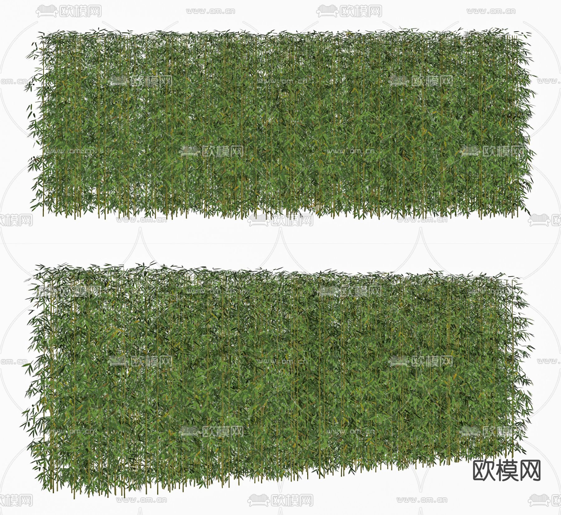 现代竹子su模型下载（渲染图2）