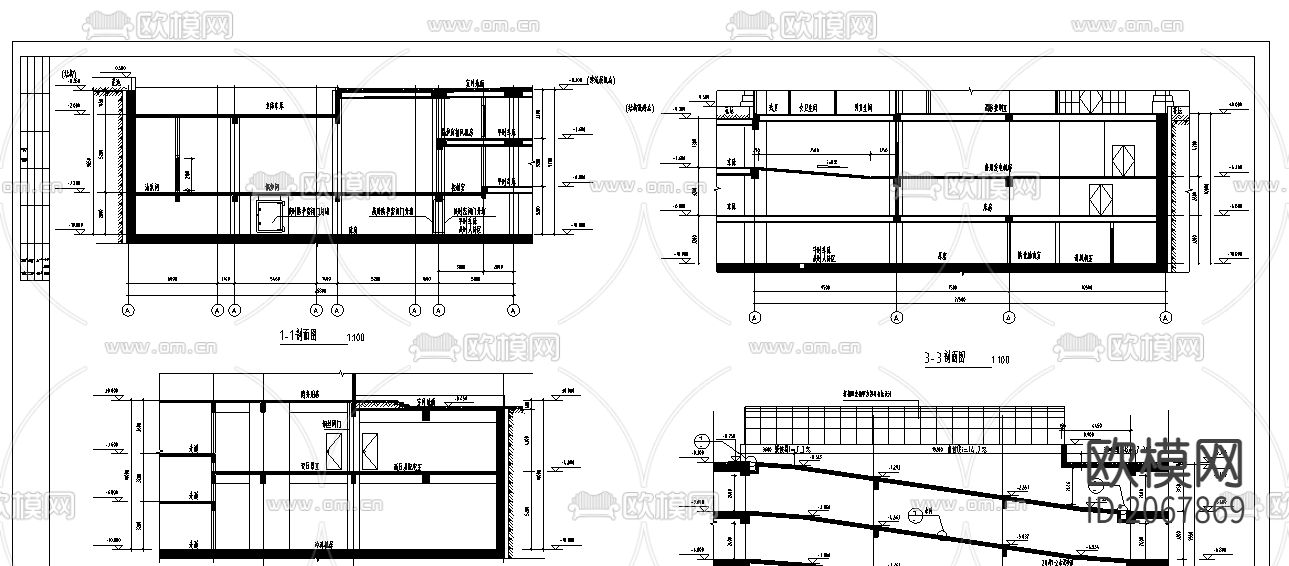 商业建筑CAD施工图下载（渲染图4）