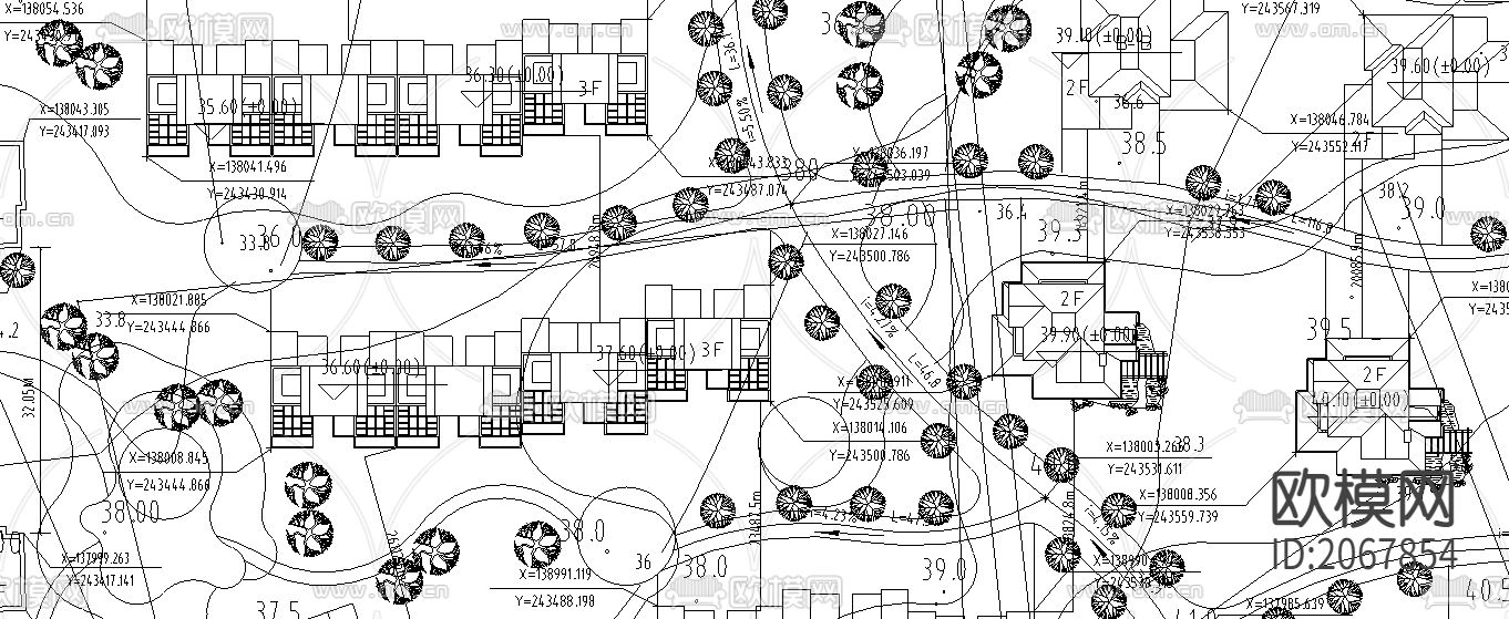 康庭嘉苑规划设计方案CAD图下载（渲染图3）