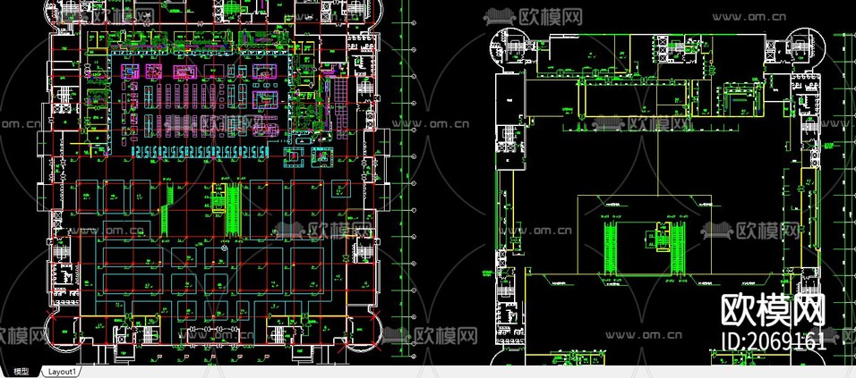 藏式賓館建筑CAD施工圖下載(渲染圖3)