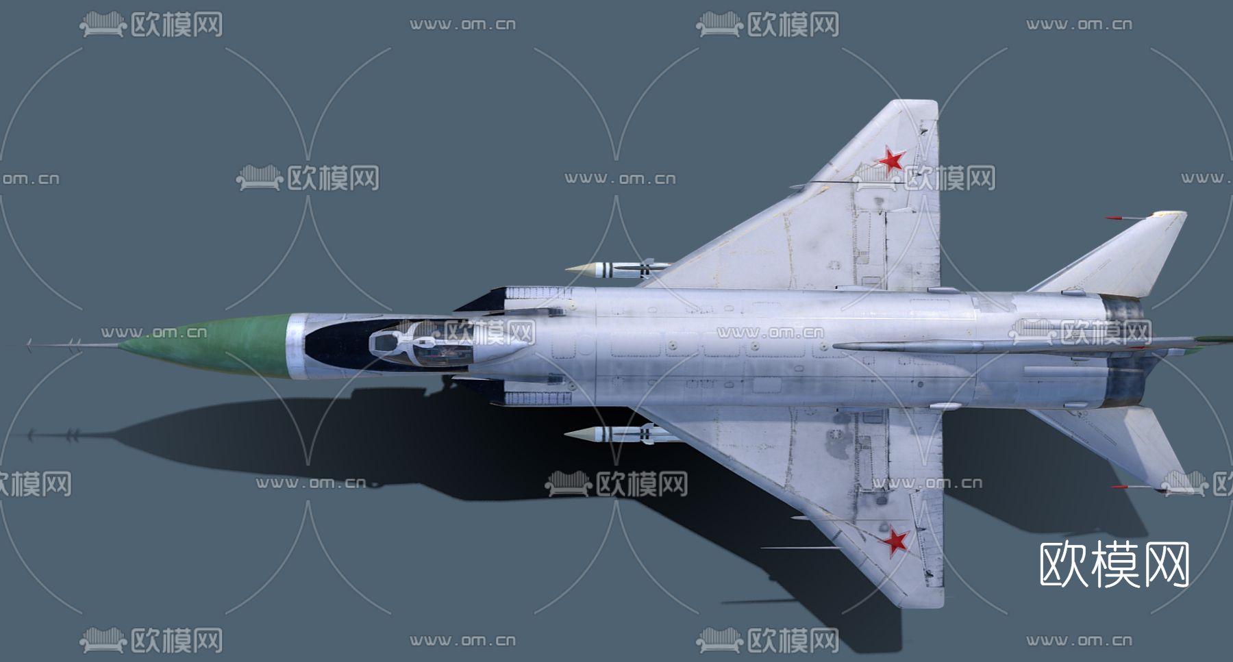 现代战斗机3d模型下载（渲染图2）