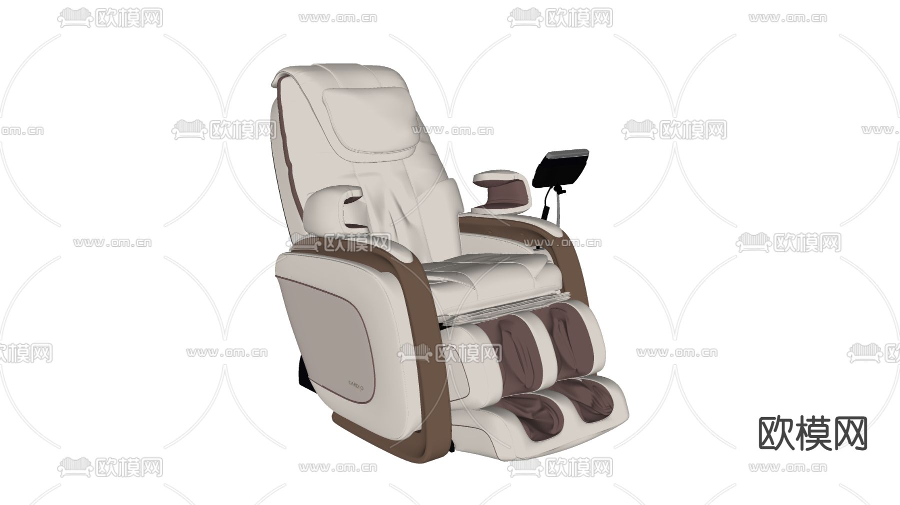 现代按摩椅su模型下载（渲染图2）