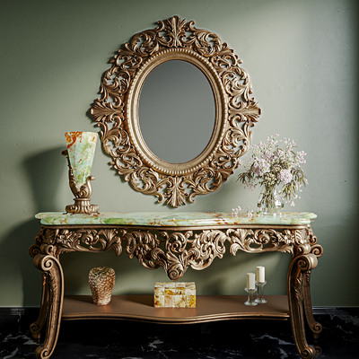 欧式古典端景台su模型