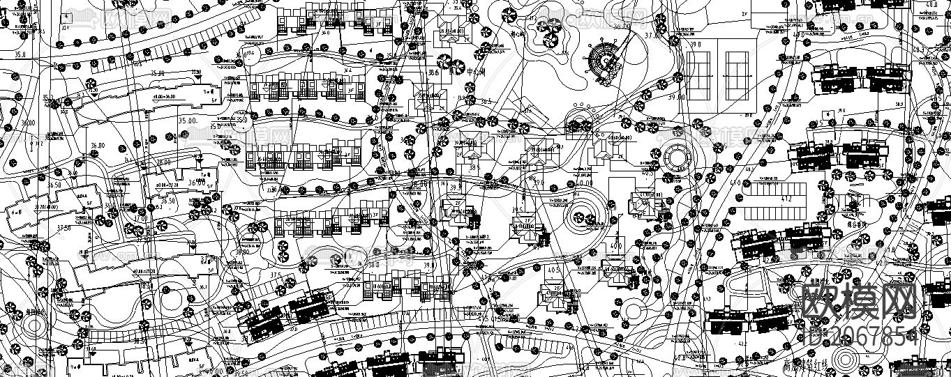 康庭嘉苑规划设计方案CAD图下载（渲染图4）