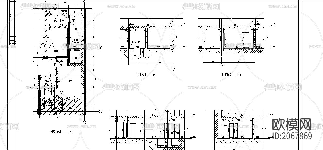 商业建筑CAD施工图下载（渲染图1）