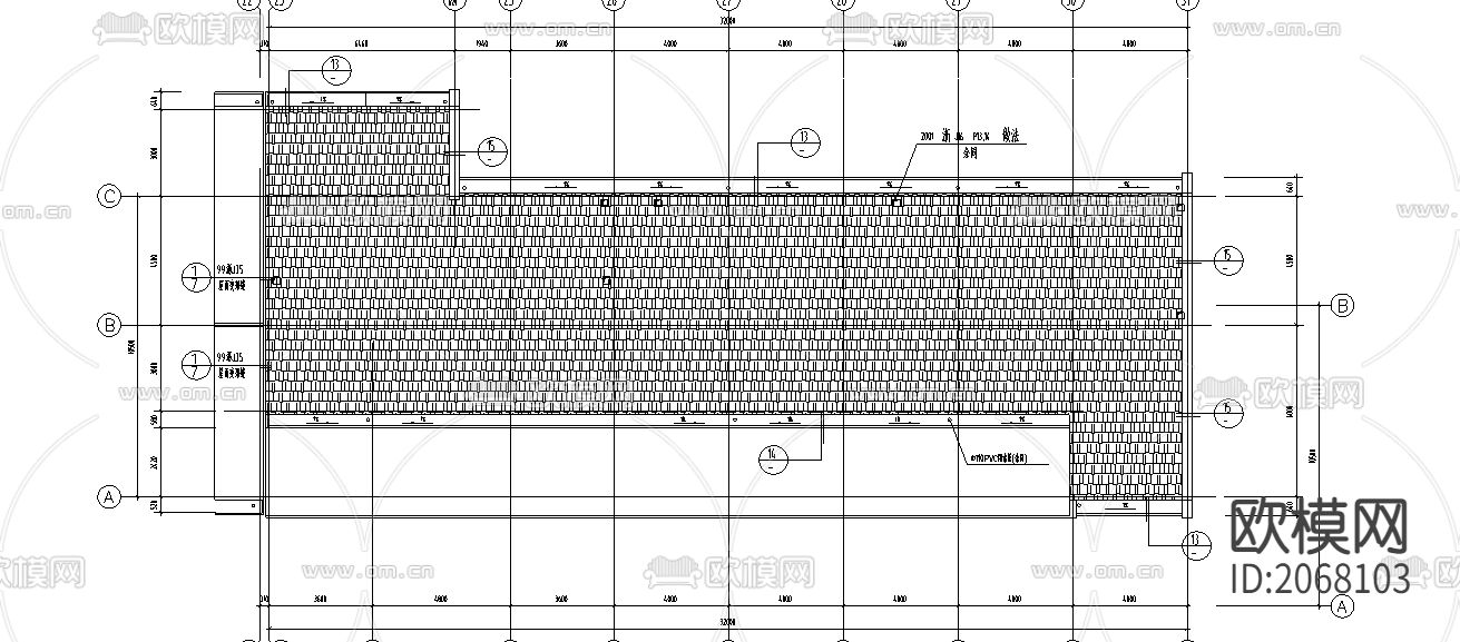 沿街商住楼CAD施工图下载（渲染图5）