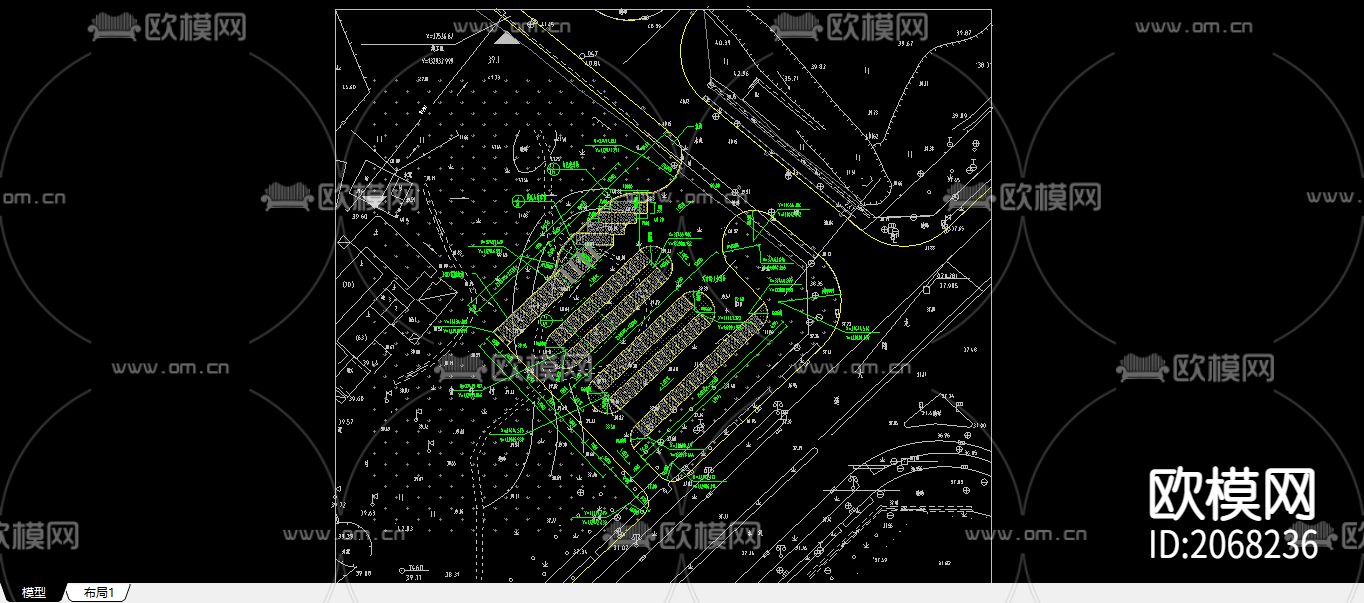 停车场CAD平面图下载