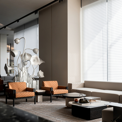 共生形态设计 售楼处洽谈区