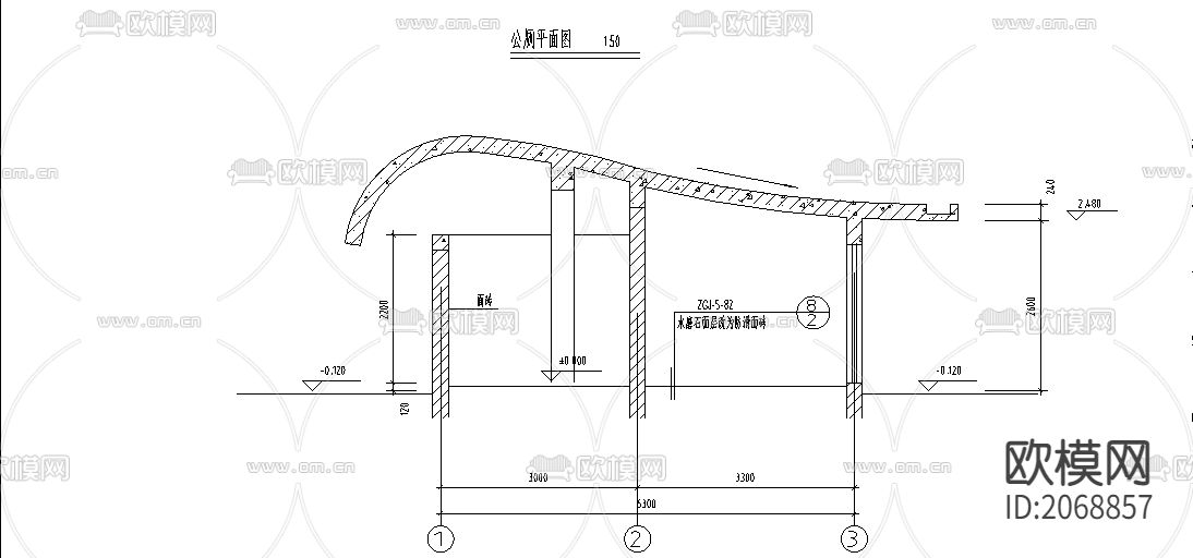 厕所平立剖CAD施工图下载（渲染图4）