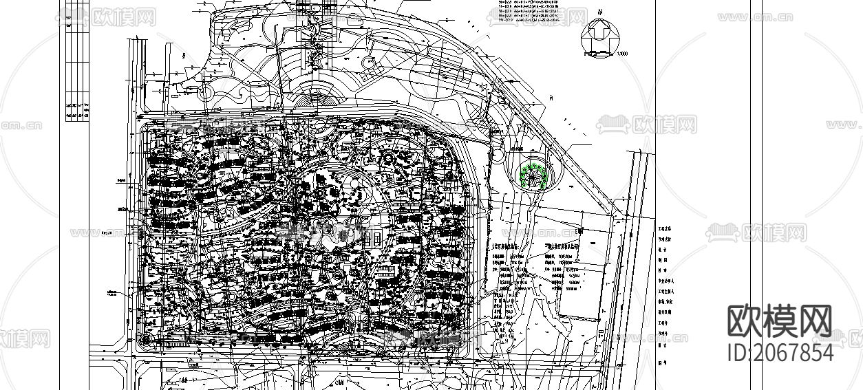 康庭嘉苑规划设计方案CAD图下载（渲染图2）