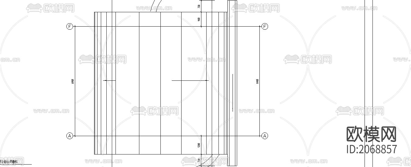 厕所平立剖CAD施工图下载（渲染图2）