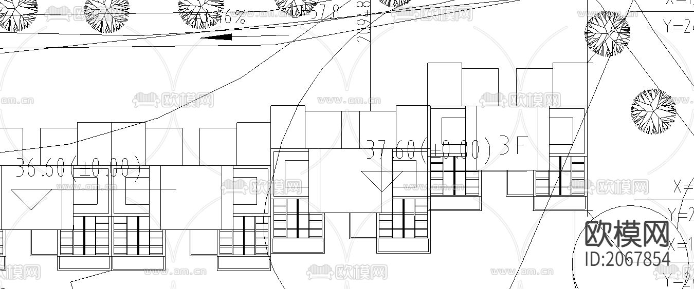 康庭嘉苑规划设计方案CAD图下载（渲染图1）