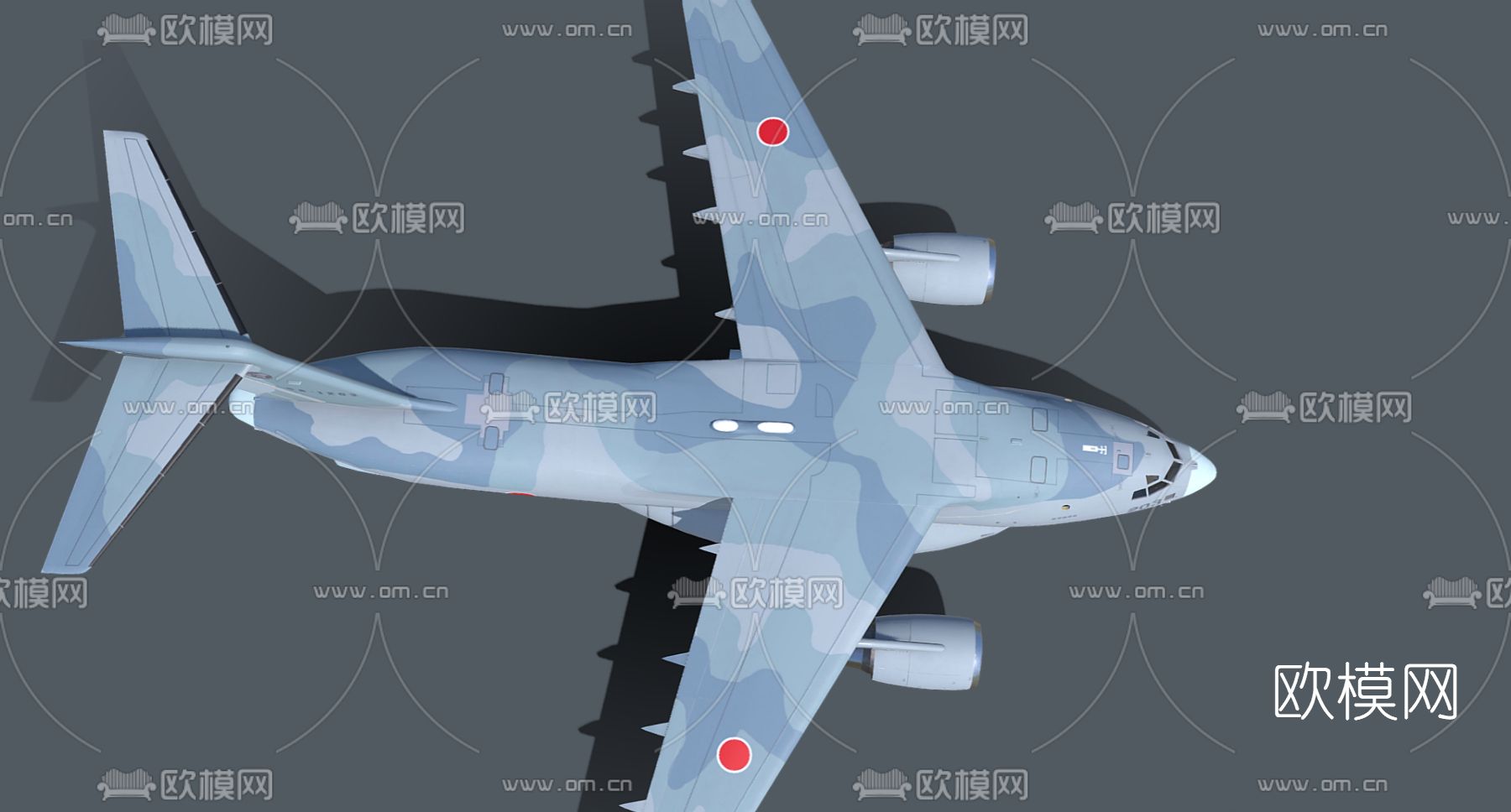 现代运输机3d模型下载（渲染图4）