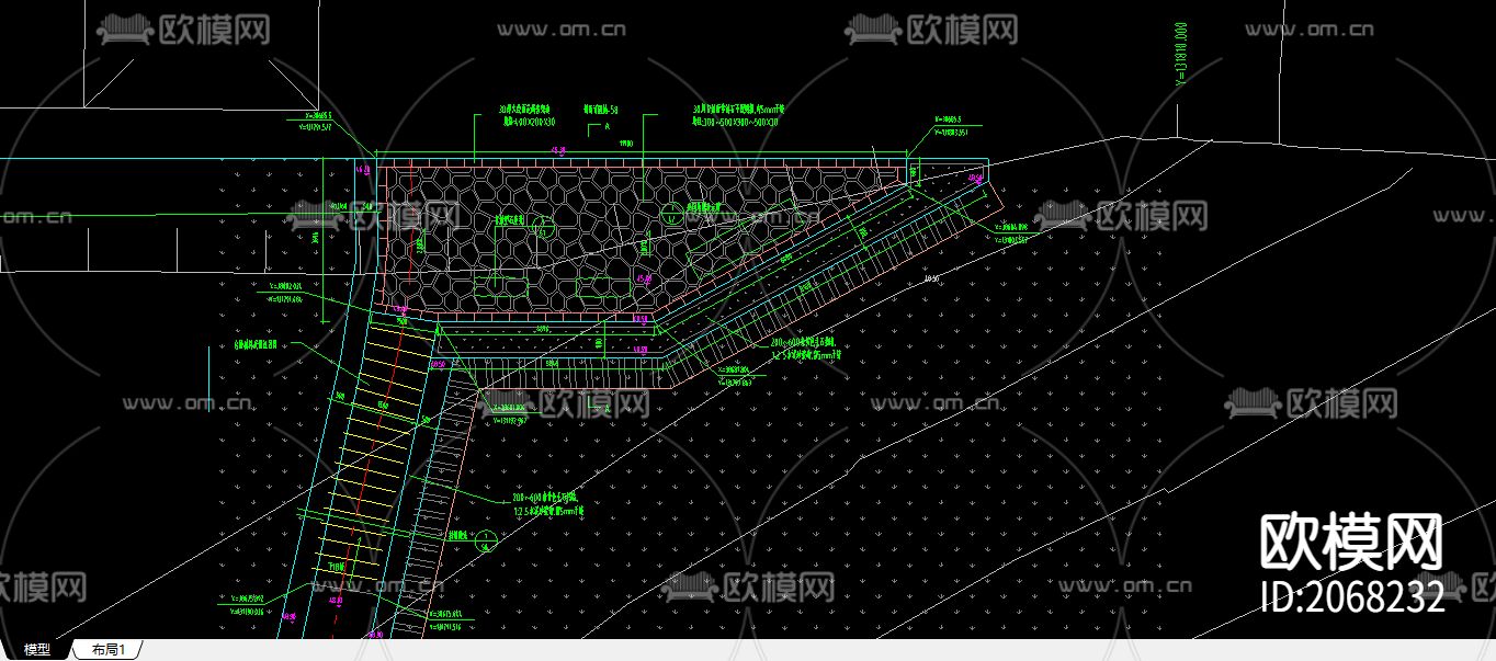 规划CAD平面图下载（渲染图1）