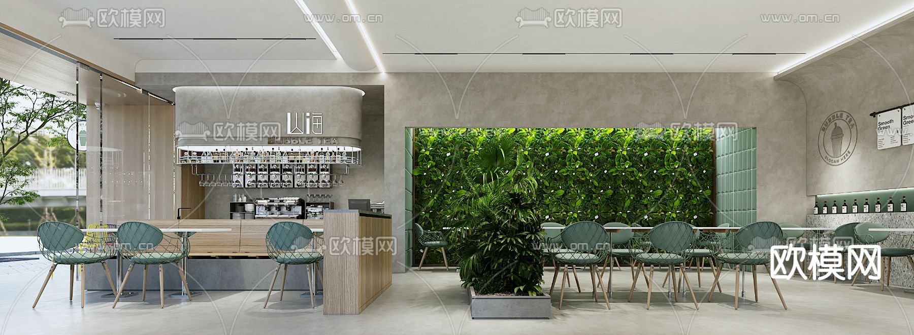 北欧茶餐厅3d模型下载（渲染图3）