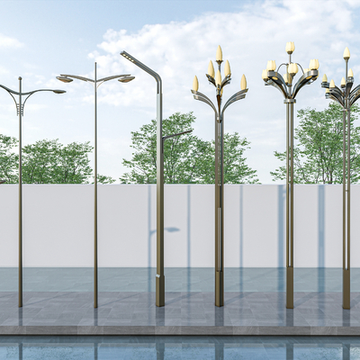  现代玉兰灯su模型 