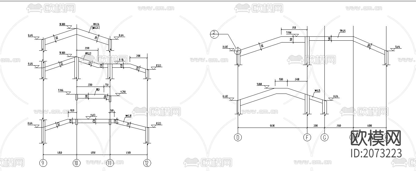 一套完整的会所设计CAD图纸下载（渲染图1）