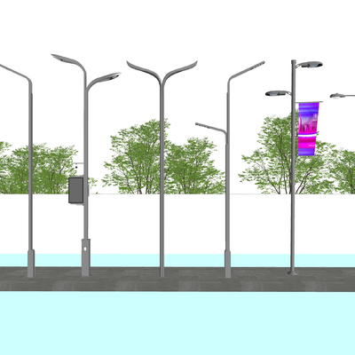  现代照明灯su模型 