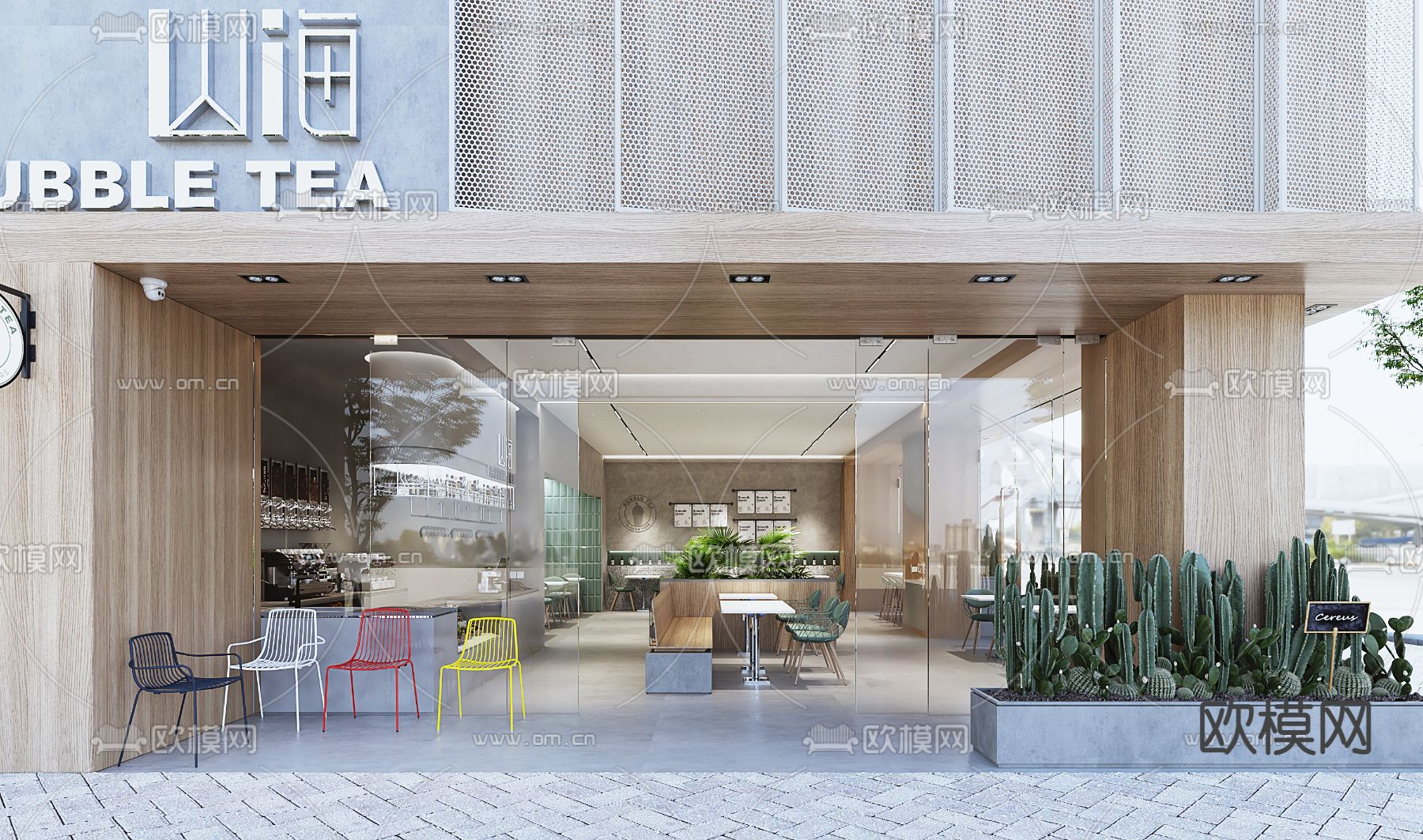 北欧茶餐厅3d模型下载（渲染图5）