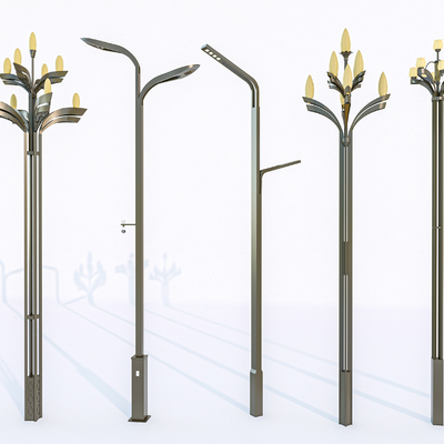  现代玉兰灯su模型 