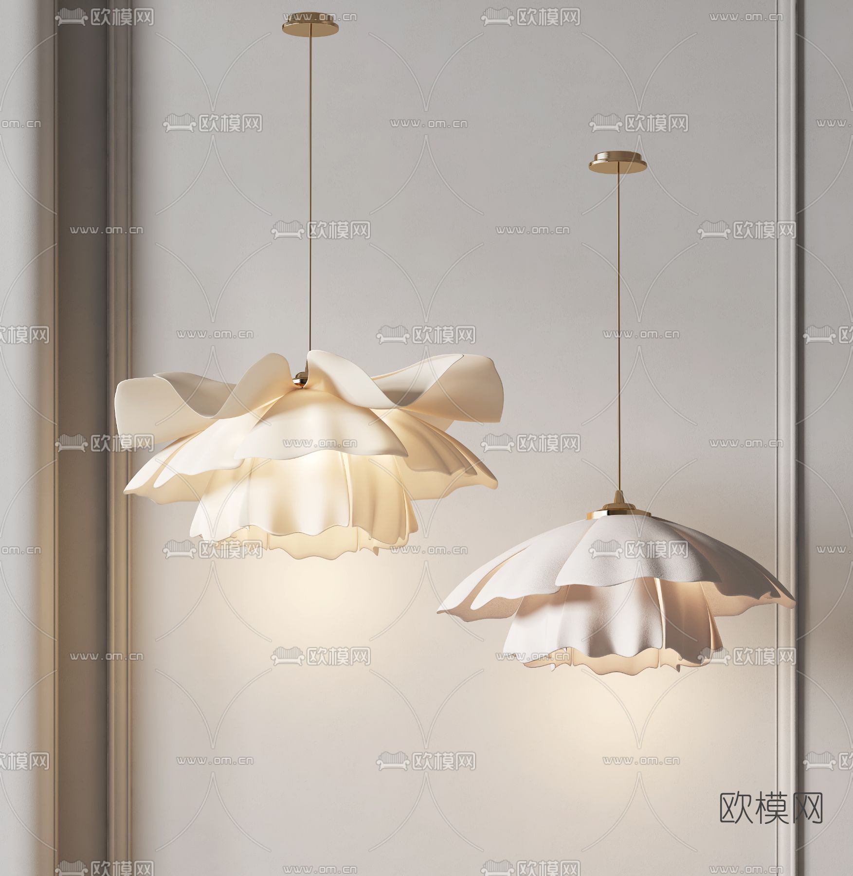 现代创意吊灯3d模型下载