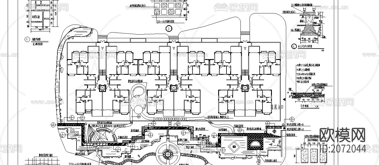 规划千千园CAD施工图下载（渲染图2）