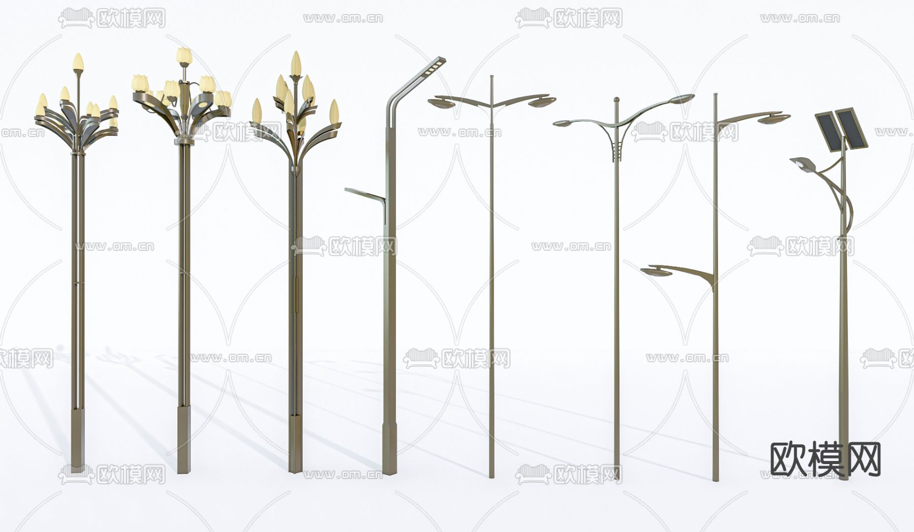 现代玉兰灯su模型下载（渲染图1）