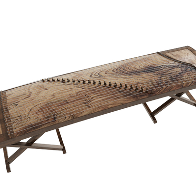  新中式古筝su模型 