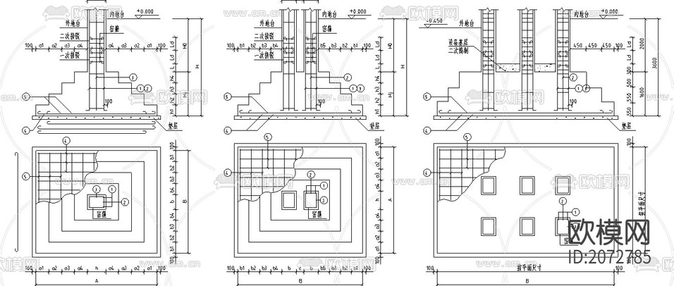 医院门诊及住院楼CAD施工图下载(渲染图3)