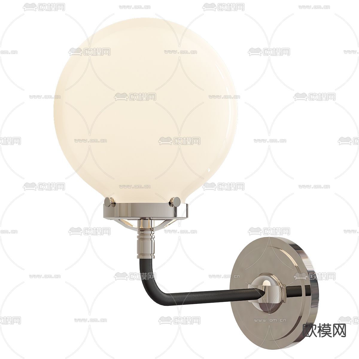 现代金属壁灯3d模型下载