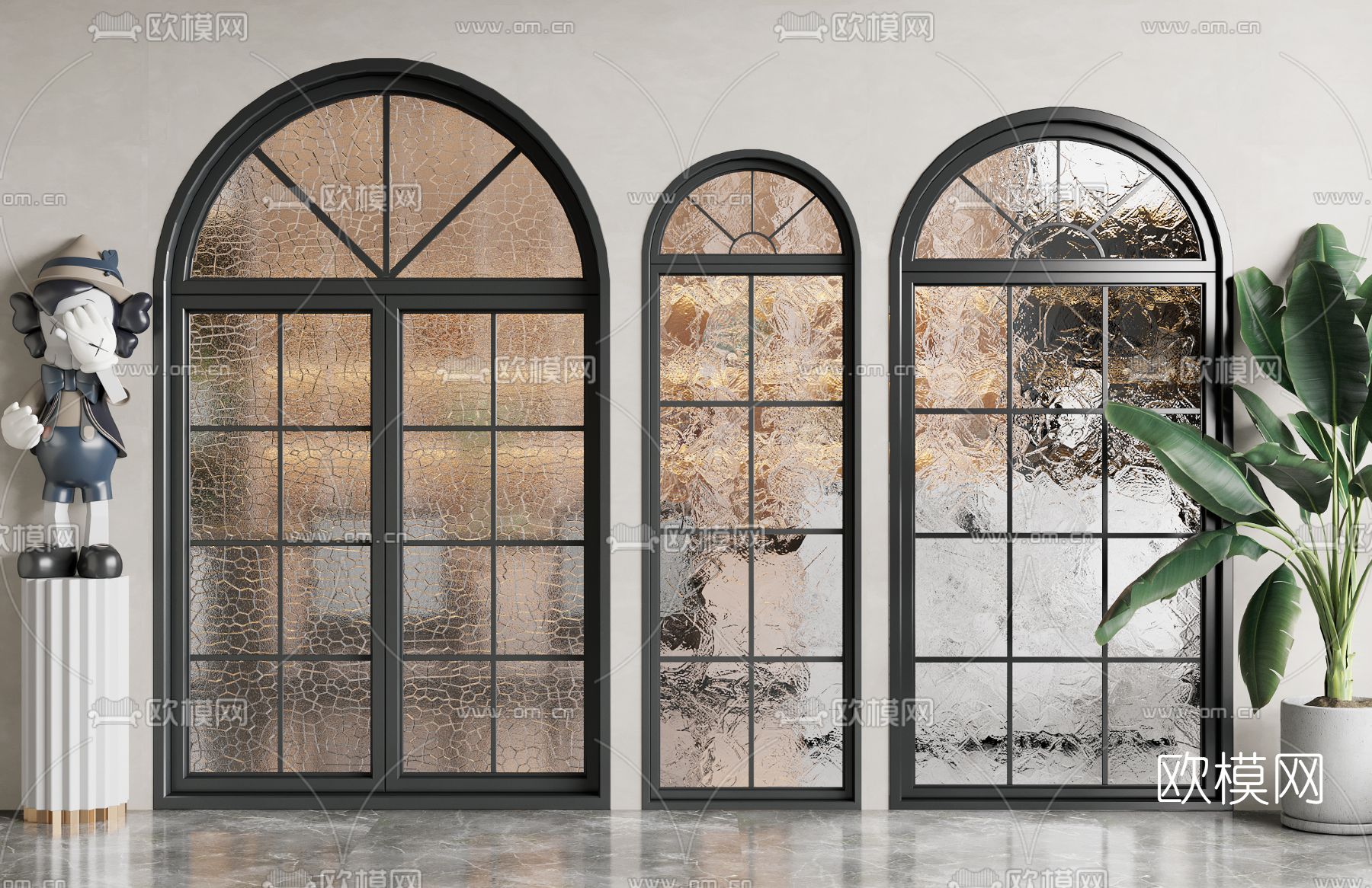 欧式法式古典雕花窗户3d模型下载-【集简空间】「每日更新」