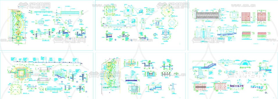 道路綠化全套CAD施工圖下載