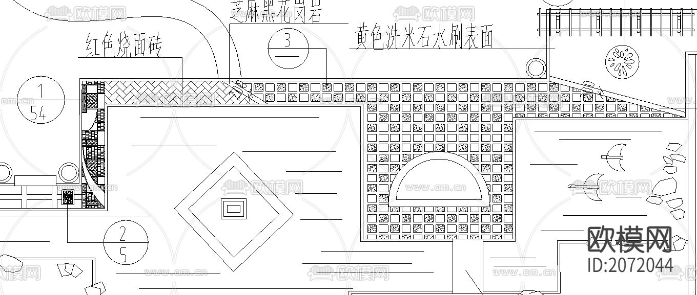 规划千千园CAD施工图下载（渲染图1）