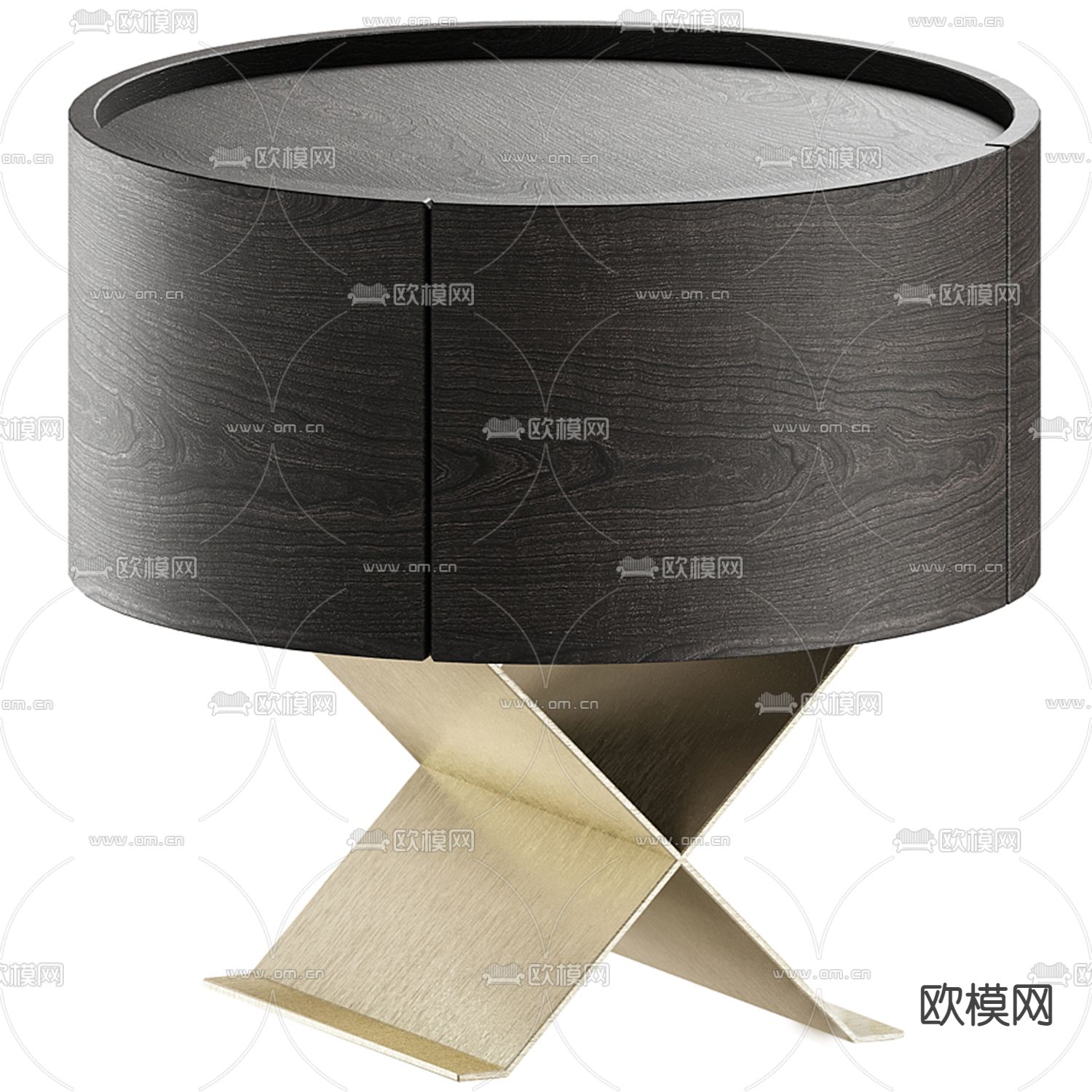 现代床头柜3d模型下载（渲染图1）