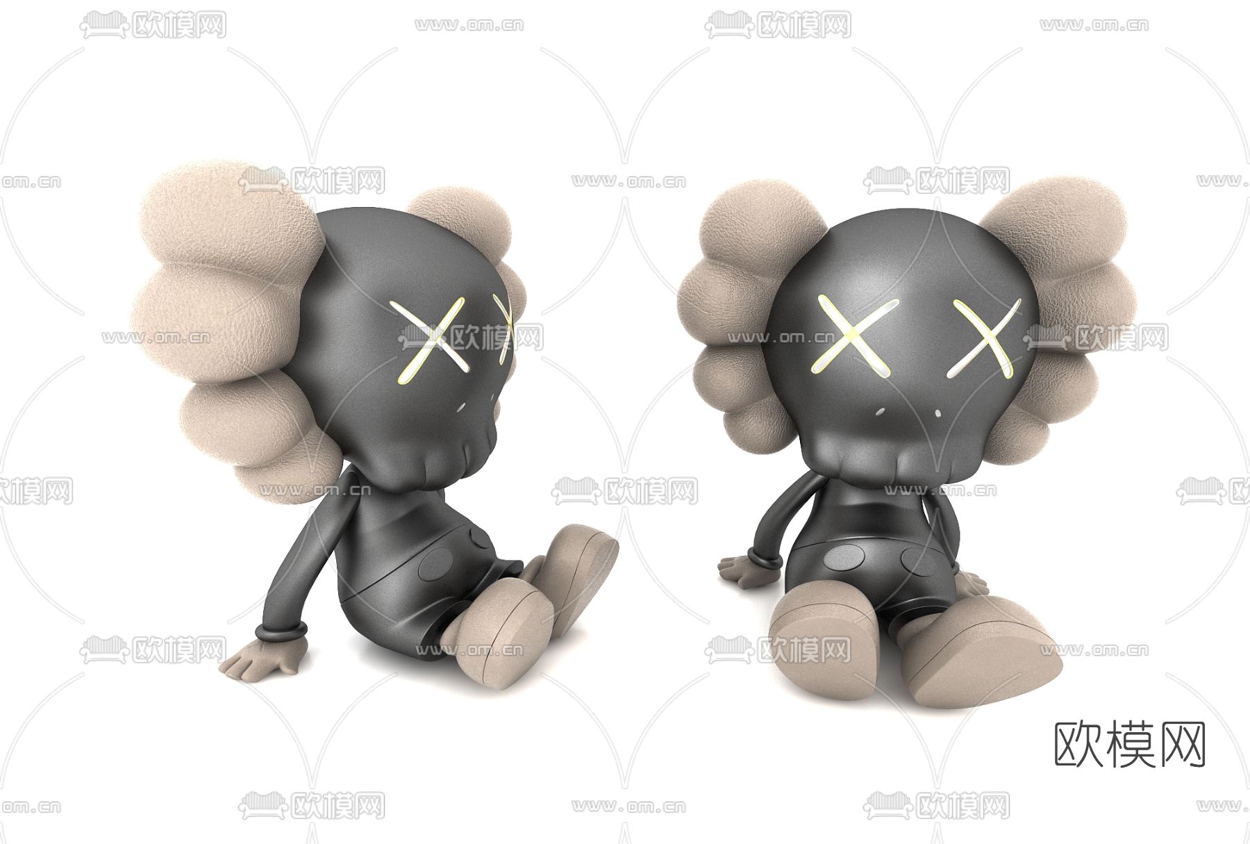 现代kaws手办3d模型下载