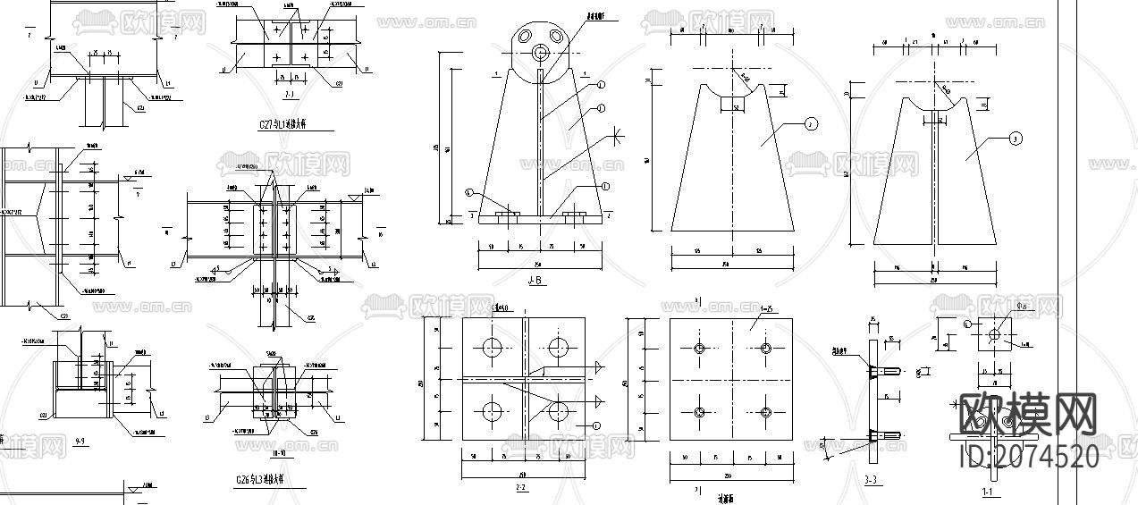 钢结构框架汽车城CAD施工图下载（渲染图5）