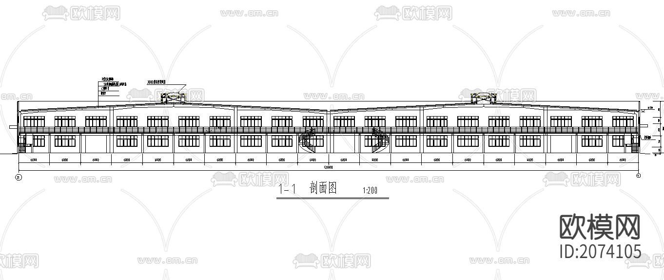 某建筑工程CAD施工图图下载（渲染图2）