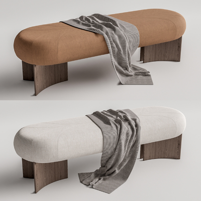  现代沙发凳脚踏su模型 