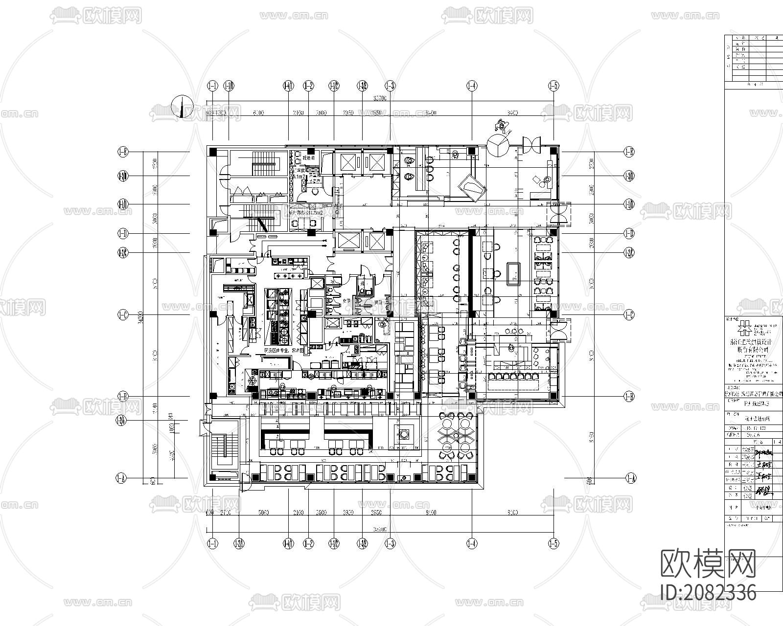 民宿酒店cad施工图下载（渲染图1）
