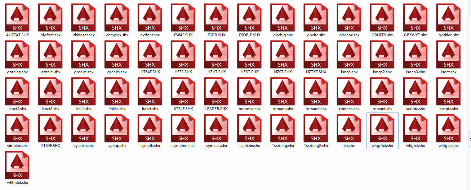 常用天正CAD字体库大全 提取码：m9w8