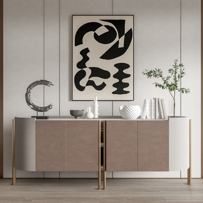 现代玄关柜su模型