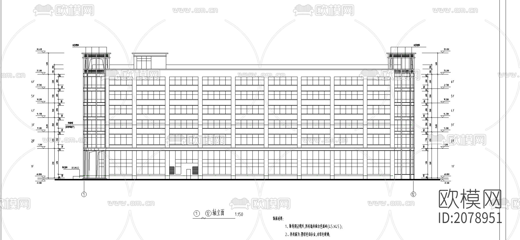 酒店cad图纸下载（渲染图2）