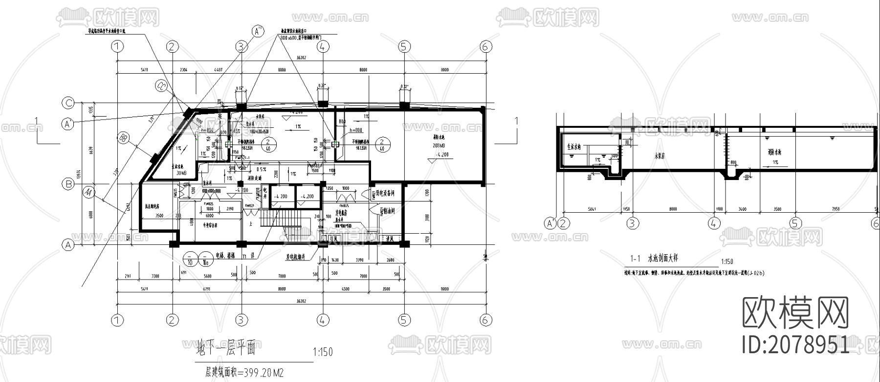酒店cad图纸下载（渲染图4）